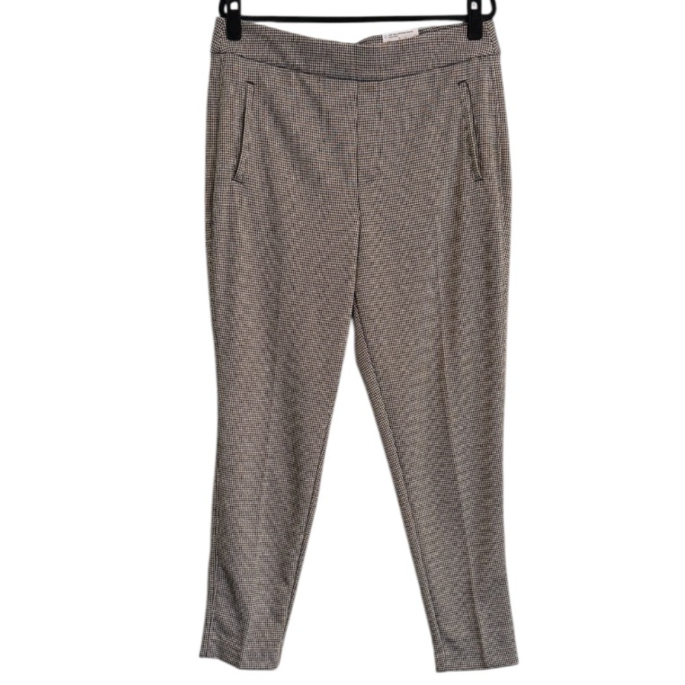 ☀️ Croft & Barrow Mid Rise Straight Black, White, and Brown Patterned Pants NWT